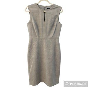 J CREW Sleeveless Sheath Tailored Keyhole dress in Italian Stretch Wool